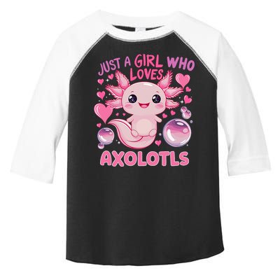 Axolotl Just A Girl Who Loves Axolotls Toddler Fine Jersey T-Shirt