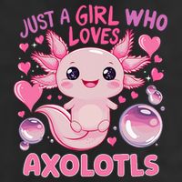 Axolotl Just A Girl Who Loves Axolotls Golf Towel
