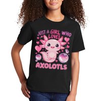 Axolotl Just A Girl Who Loves Axolotls Kids T-Shirt