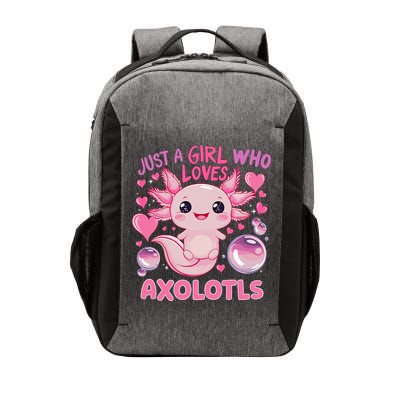 Axolotl Just A Girl Who Loves Axolotls Vector Backpack