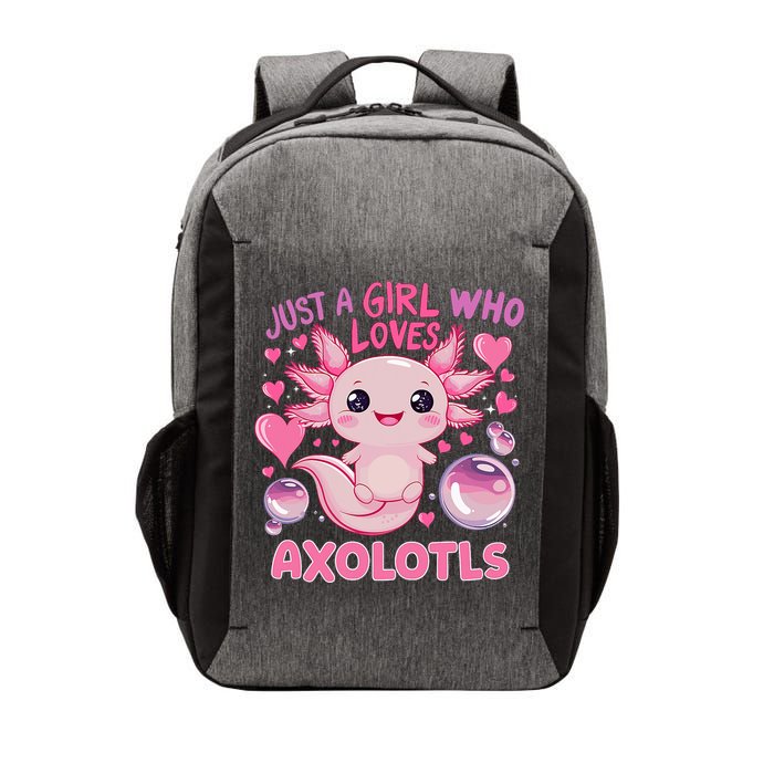 Axolotl Just A Girl Who Loves Axolotls Vector Backpack