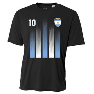 Argentinaian Jersey Argentina Soccer Jersey 10 Football Fan Cooling Performance Crew T-Shirt