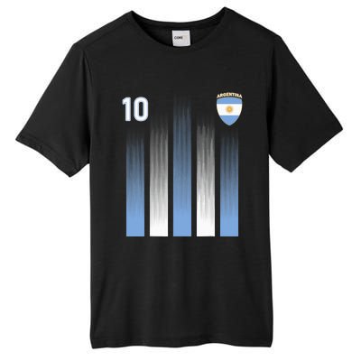 Argentinaian Jersey Argentina Soccer Jersey 10 Football Fan Tall Fusion ChromaSoft Performance T-Shirt