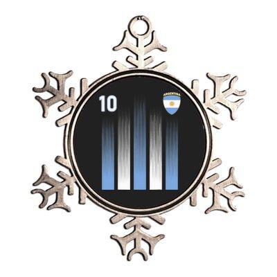 Argentinaian Jersey Argentina Soccer Jersey 10 Football Fan Metallic Star Ornament