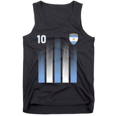 Argentinaian Jersey Argentina Soccer Jersey 10 Football Fan Tank Top