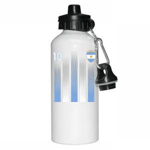 Argentinaian Jersey Argentina Soccer Jersey 10 Football Fan Aluminum Water Bottle