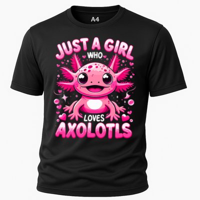 Axolotl Just A Girl Who Loves Axolotls  Cooling Performance Crew T-Shirt