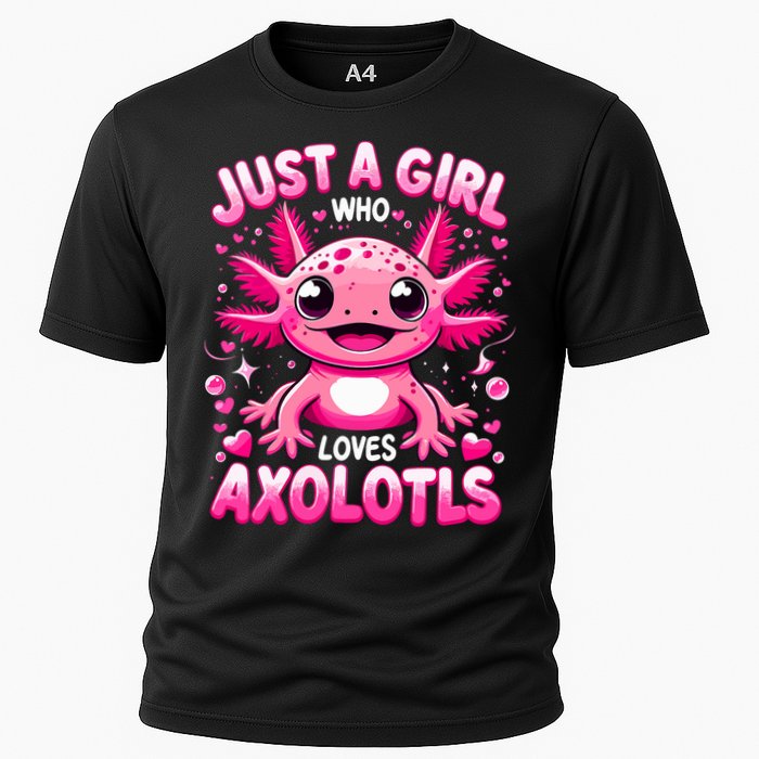 Axolotl Just A Girl Who Loves Axolotls  Cooling Performance Crew T-Shirt