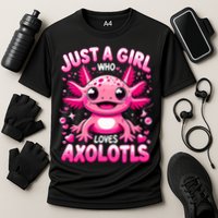Axolotl Just A Girl Who Loves Axolotls  Cooling Performance Crew T-Shirt