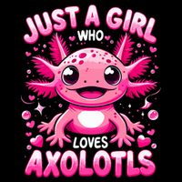 Axolotl Just A Girl Who Loves Axolotls  Drawstring Bag