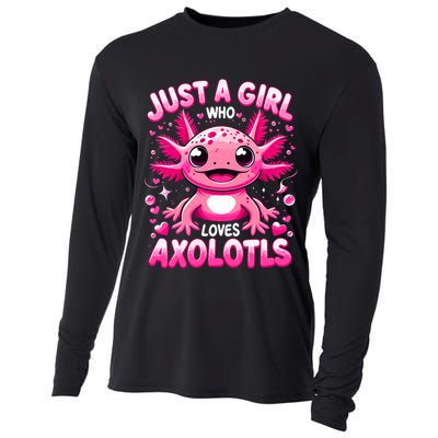 Axolotl Just A Girl Who Loves Axolotls  Cooling Performance Long Sleeve Crew