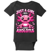 Axolotl Just A Girl Who Loves Axolotls  Baby Bodysuit