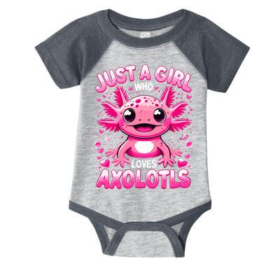 Axolotl Just A Girl Who Loves Axolotls  Infant Baby Jersey Bodysuit