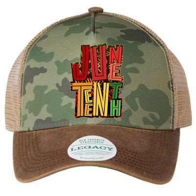 Abstract Juneteenth African Pattern Legacy Tie Dye Trucker Hat