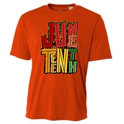 Abstract Juneteenth African Pattern Cooling Performance Crew T-Shirt