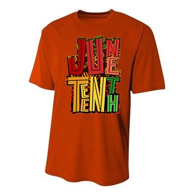 Abstract Juneteenth African Pattern Performance Sprint T-Shirt