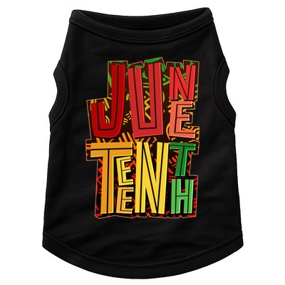 Abstract Juneteenth African Pattern Doggie Tank
