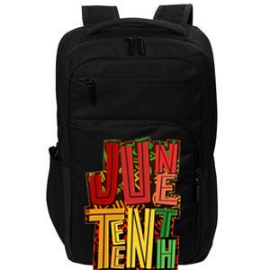 Abstract Juneteenth African Pattern Impact Tech Backpack