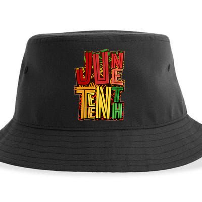 Abstract Juneteenth African Pattern Sustainable Bucket Hat