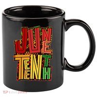 Abstract Juneteenth African Pattern 11oz C Handle Ceramic Mug