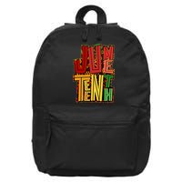 Abstract Juneteenth African Pattern 16 in Basic Backpack