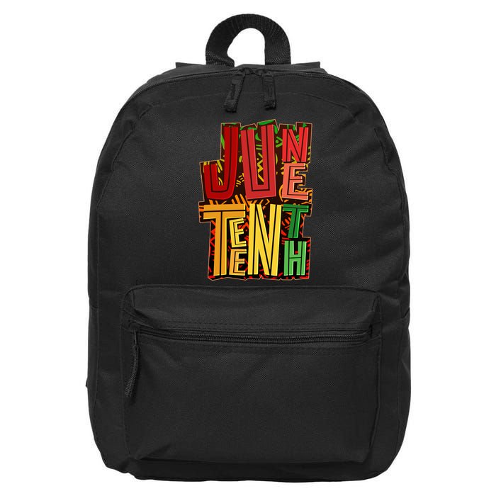 Abstract Juneteenth African Pattern 16 in Basic Backpack