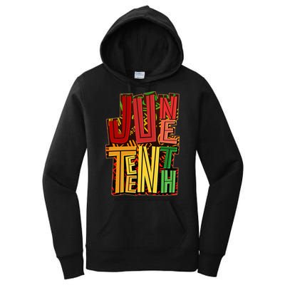 Abstract Juneteenth African Pattern Women's Pullover Hoodie