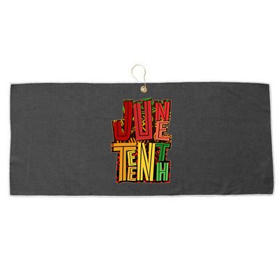 Abstract Juneteenth African Pattern Large Microfiber Waffle Golf Towel
