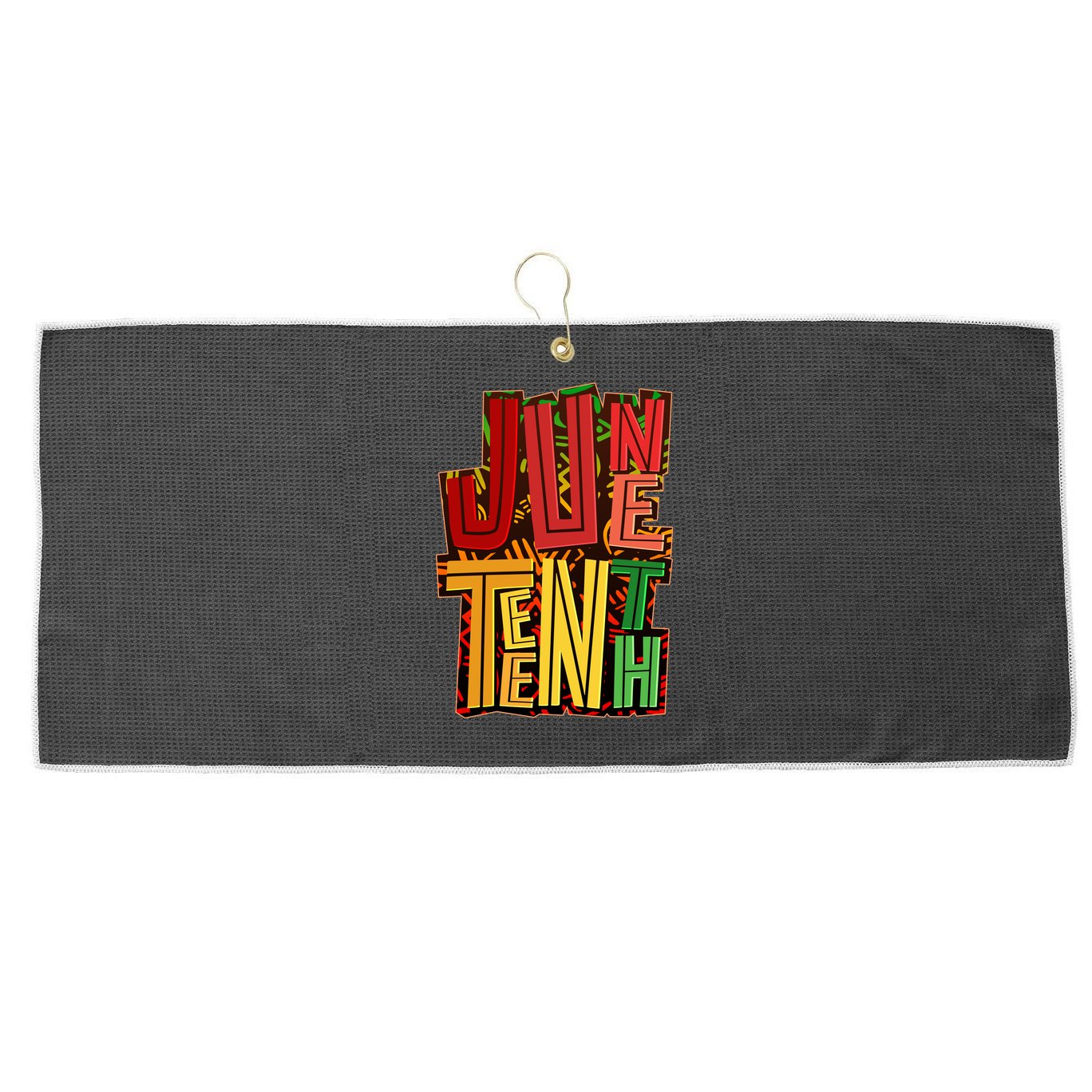 Abstract Juneteenth African Pattern Large Microfiber Waffle Golf Towel