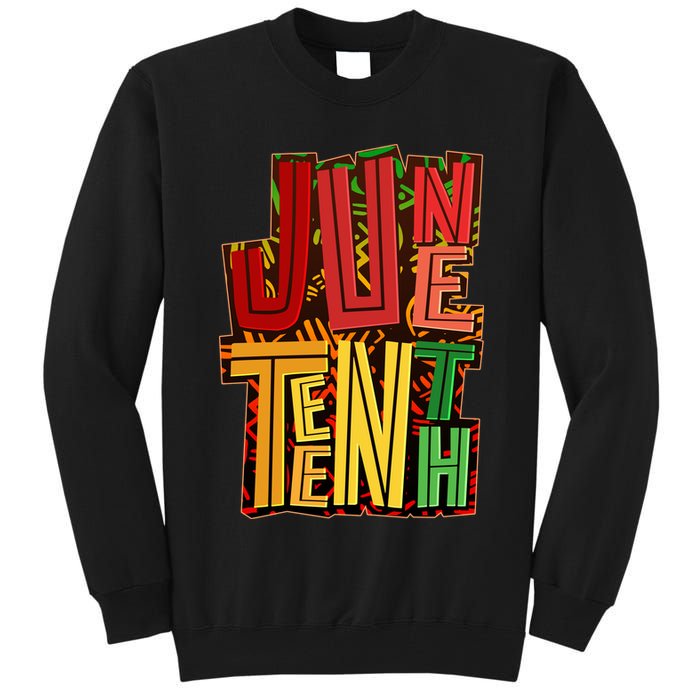 Abstract Juneteenth African Pattern Tall Sweatshirt