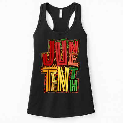 Abstract Juneteenth African Pattern Womens Tank Top