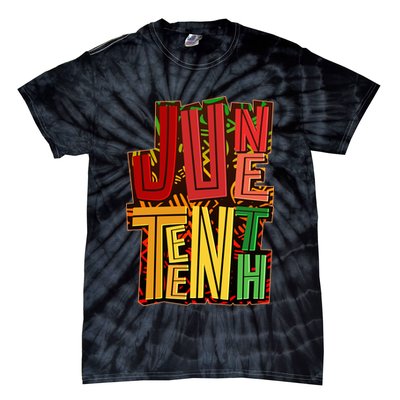 Abstract Juneteenth African Pattern Tie-Dye T-Shirt