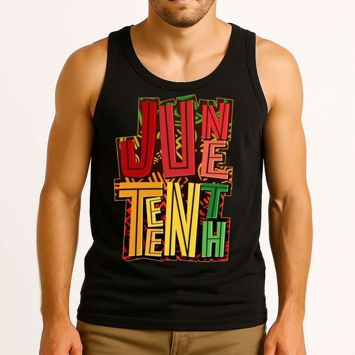 Abstract Juneteenth African Pattern Tank Top