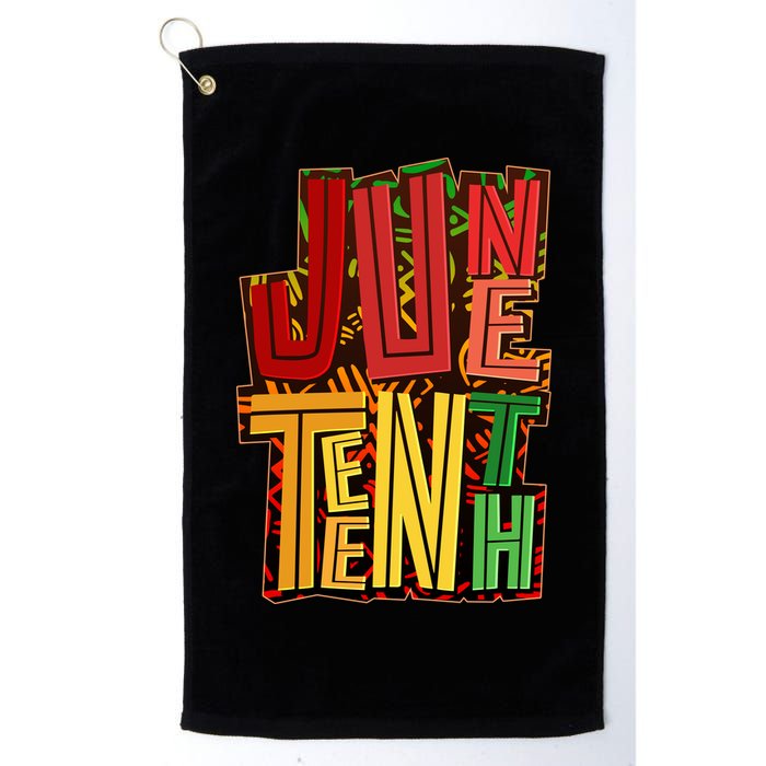 Abstract Juneteenth African Pattern Golf Towel