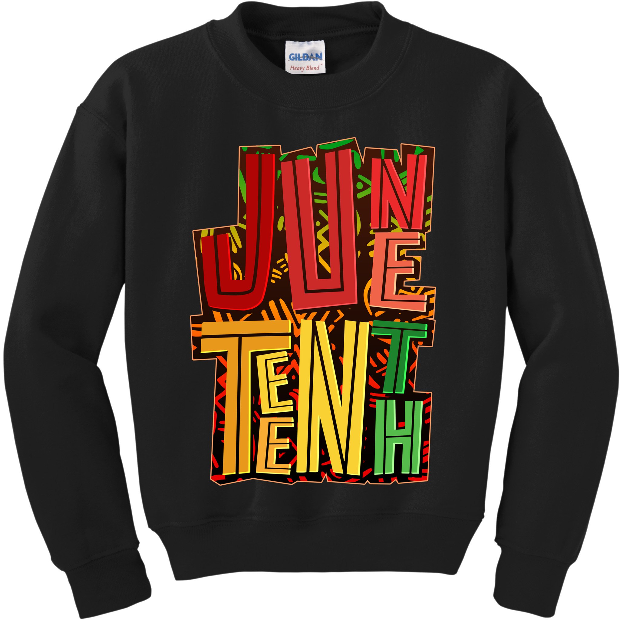 Abstract Juneteenth African Pattern Kids Sweatshirt