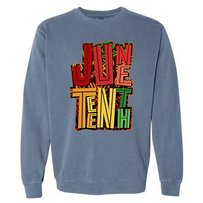 Abstract Juneteenth African Pattern Garment-Dyed Sweatshirt