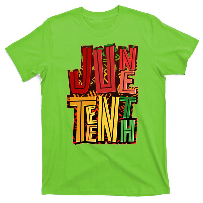 Abstract Juneteenth African Pattern T-Shirt