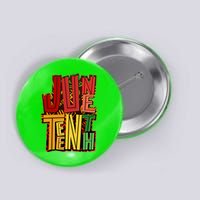 Abstract Juneteenth African Pattern Button