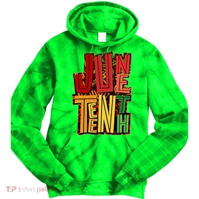 Abstract Juneteenth African Pattern Tie Dye Hoodie