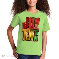 Abstract Juneteenth African Pattern Kids T-Shirt