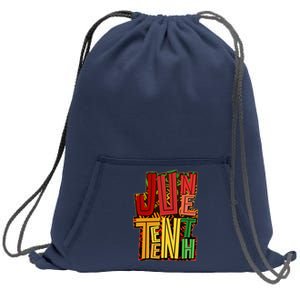 Abstract Juneteenth African Pattern Sweatshirt Cinch Pack Bag