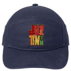 Abstract Juneteenth African Pattern 7-Panel Snapback Hat