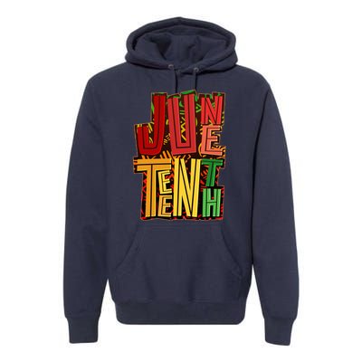 Abstract Juneteenth African Pattern Premium Hoodie