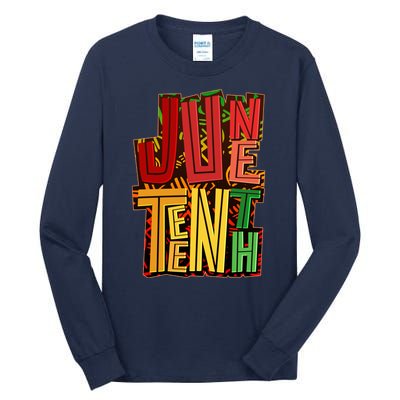 Abstract Juneteenth African Pattern Tall Long Sleeve T-Shirt