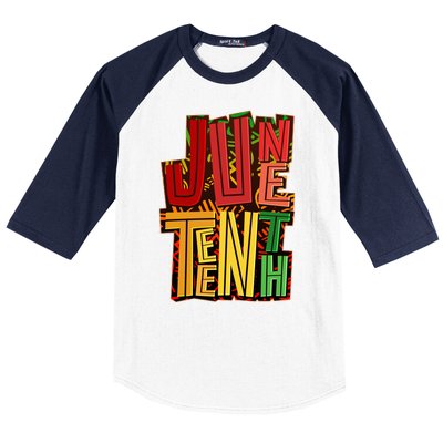 Abstract Juneteenth African Pattern Baseball Sleeve Shirt