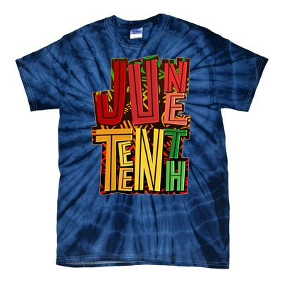 Abstract Juneteenth African Pattern Tie-Dye T-Shirt