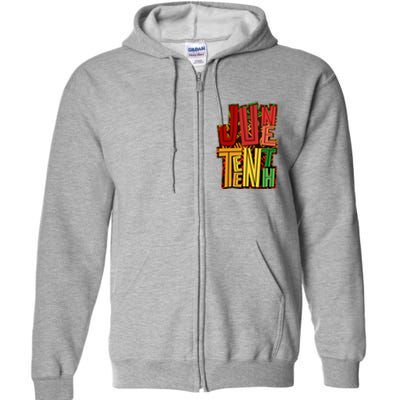 Abstract Juneteenth African Pattern Full Zip Hoodie