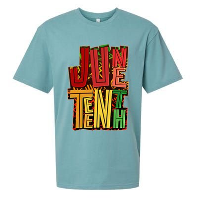 Abstract Juneteenth African Pattern Sueded Cloud Jersey T-Shirt