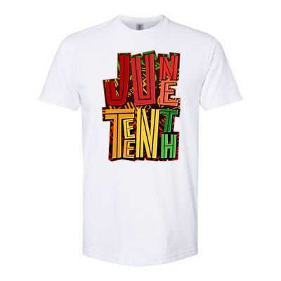 Abstract Juneteenth African Pattern Softstyle CVC T-Shirt