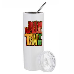 Abstract Juneteenth African Pattern Stainless Steel Tumbler